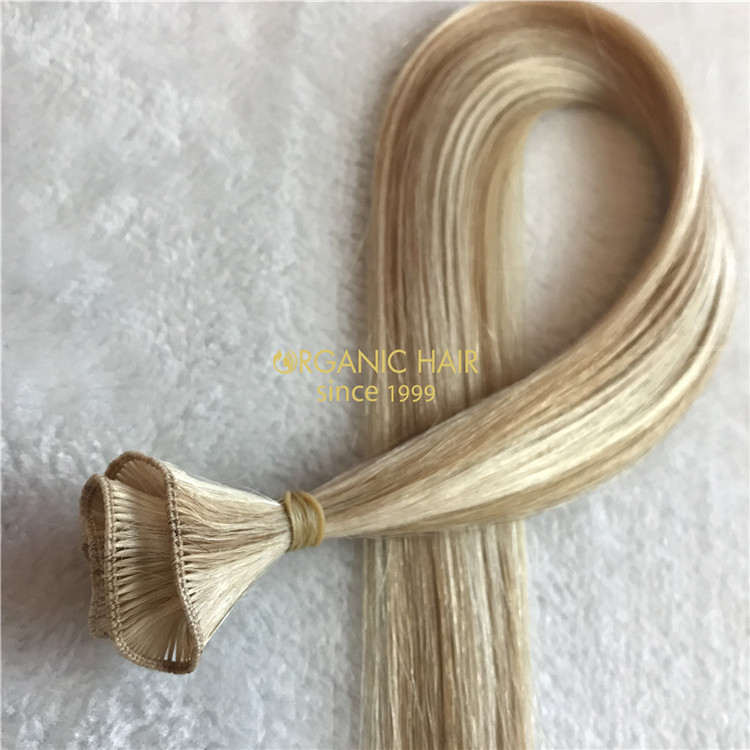 Piano color best hand tied weft hair extensions X109